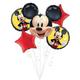 Mickey Mouse Forever Foil Balloon Bouquet with Balloon Weight, 13pc, Premium